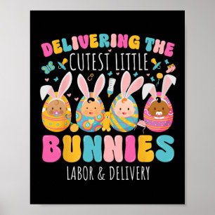 Bereitstellung der Niedlichsten Bunnies Osterarbei Poster