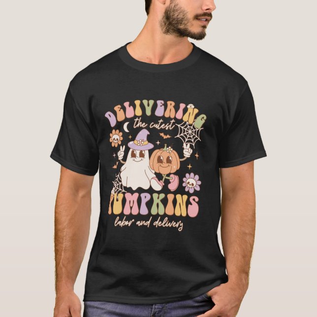 Bereitstellung der Niedlichsten Pumpkins Arbeit un T-Shirt (Vorderseite)