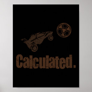 Bereknetes Vintage Retro Raketen Fußball Rc Auto Poster