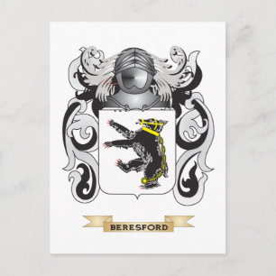 Beresford-Wappen (Familienwappen) Postkarte