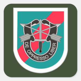 BERET FLASH/DUI 20TH SPECIAL FORCES GROUP STICKERS