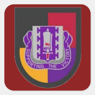 Beret flash & DUI 478. Zivile Angelegenheiten Bn S Quadratischer Aufkleber