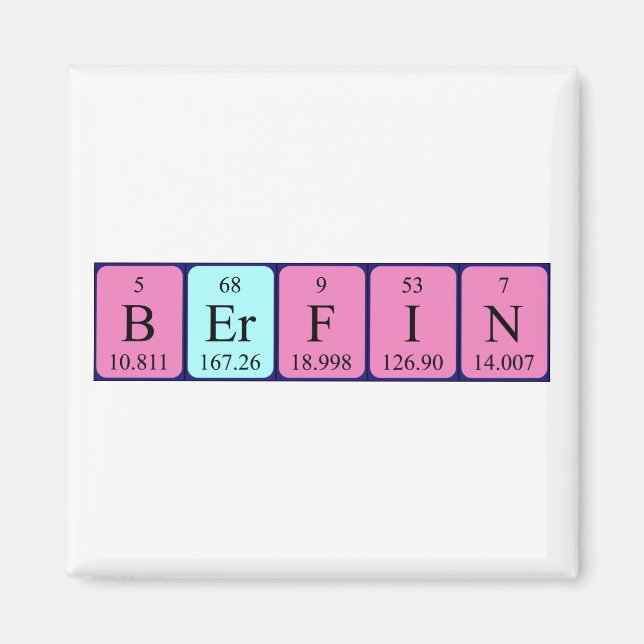 Berfin-Magnet für periodische Tabellen Magnet (Vorne)