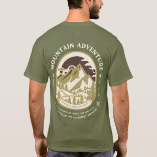 Berg-Abenteuer-T-Shirt – Retro-Outdoor-Wandern  T-Shirt