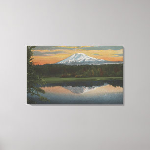 Berg Adams, Washington - Ansicht des Berges Leinwanddruck