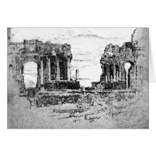 Berg Aetna aus Taormina 1913