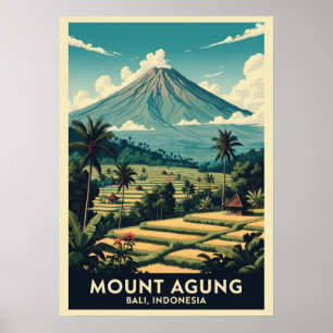 Berg Agung Bali Indonesien V02 Poster