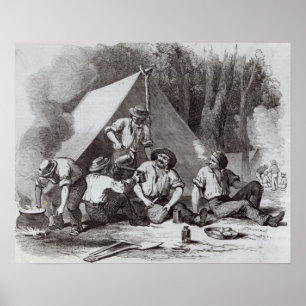 Berg Alexander Goldgräber im Abend-Chaos Poster