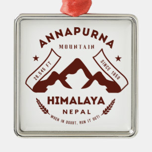 Berg Annapurna Nepal Silbernes Ornament