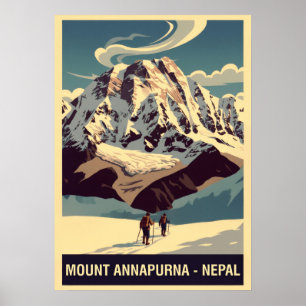 Berg Annapurna Nepal V04 Poster