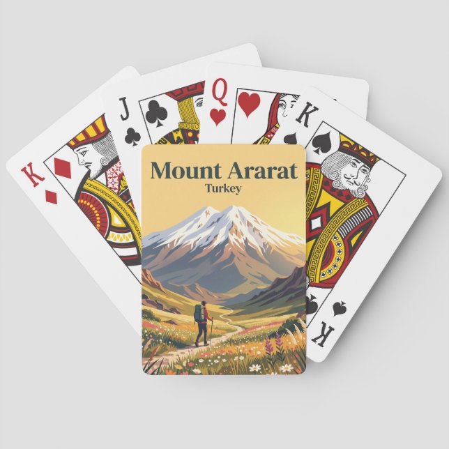 Berg Ararat Türkei Spielkarten (Rückseite)