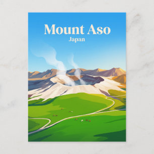 Berg Aso Japan Postkarte