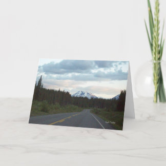 Berg auf der Alaska Highway-Karte Karte