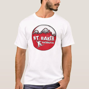 Berg-Bäcker-Washington-Typen rotes T-Shirt