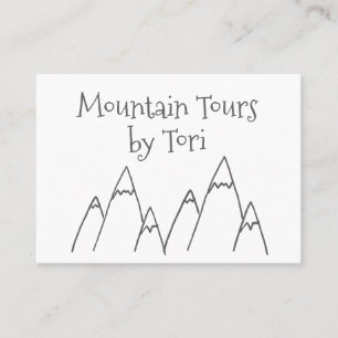 Berg bereist Geschäfts-Karten-Minimalistischen Visitenkarte