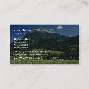 Berg, Blumen der Alpen, Frankreich Visitenkarte