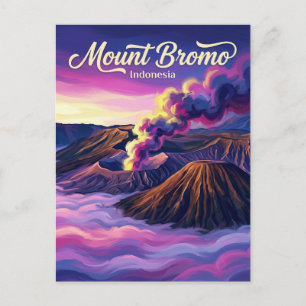 Berg Bromo Indonesien Postkarte