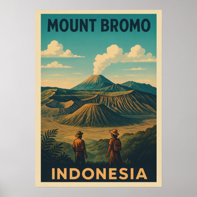 Berg Bromo Indonesien V01 Poster (Vorne)