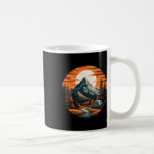 Berg Camping Wandern Outdoor Natur Wald Männer Kaffeetasse
