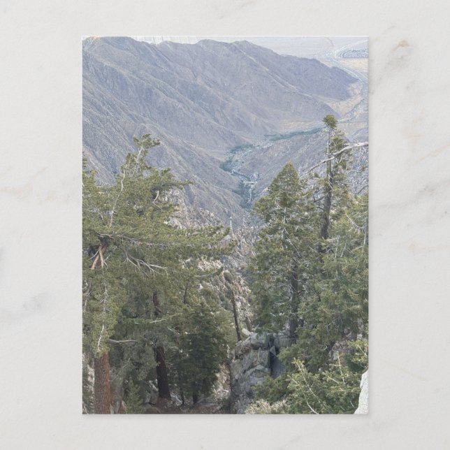 Berg-Canyon-Aussichtspunkt Postkarte (Vorderseite)
