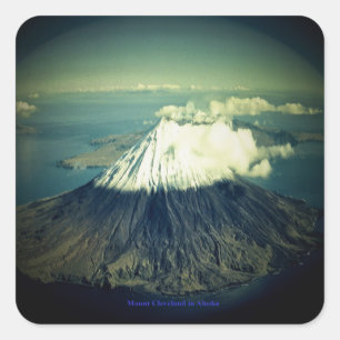 Berg Cleveland, Alaska Quadratischer Aufkleber