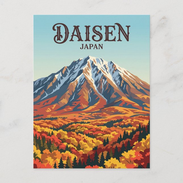 Berg Daisen Japan Postkarte (Vorderseite)