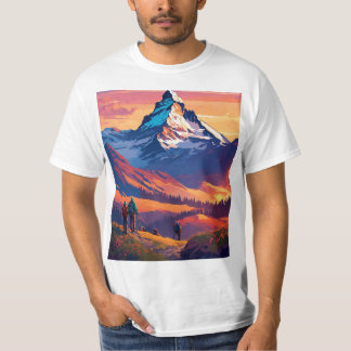 Berg der Alpen, Matterhorn T-Shirt
