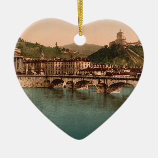 Berg der Capuchins, Turin, Piemont, Italien Keramikornament (Vorne)