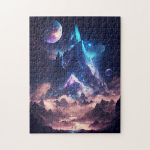 Berg der Kristalllandschaft Puzzle