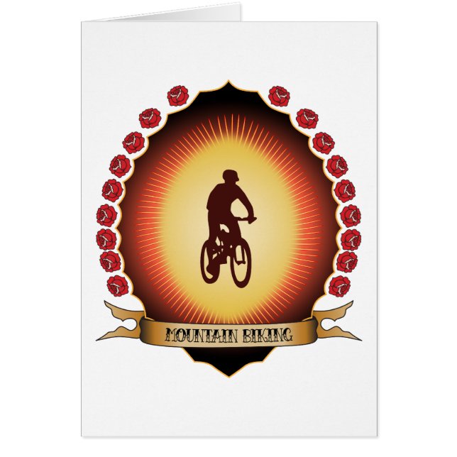 Berg, der Mandorla radfährt (Vorne)