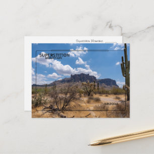 Berg der Superstition Postkarte