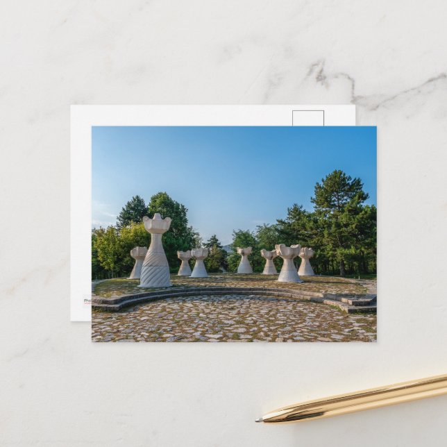 Berg der Unbesiegten, Prilep, Mazedonien Postkarte (Vorderseite/Rückseite Beispiel)