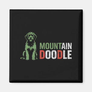 Berg-Doodle-Hundefan Vintage-Retro-Wandern Magnet