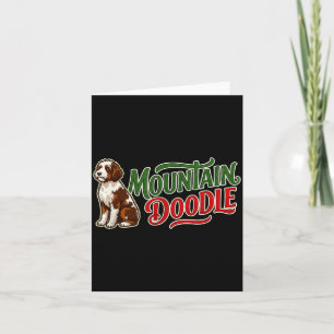 Berg-Doodle-Hundefreunde Vintage Retro Outdoor Karte
