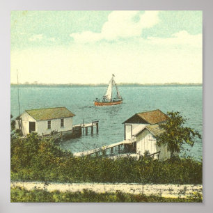 BERG DORA, FL - Boots-Haus Row, 1907 Poster