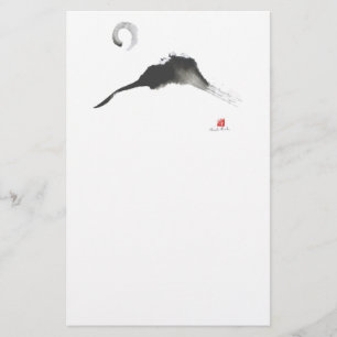 Berg, ein Sumi-e Briefpapier