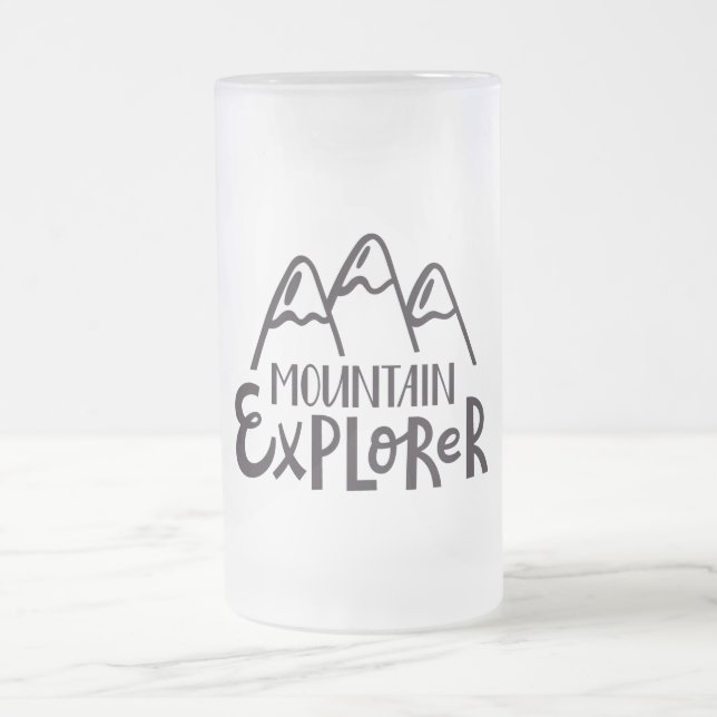 Berg-Explorer Mattglas Bierglas (Mittel)