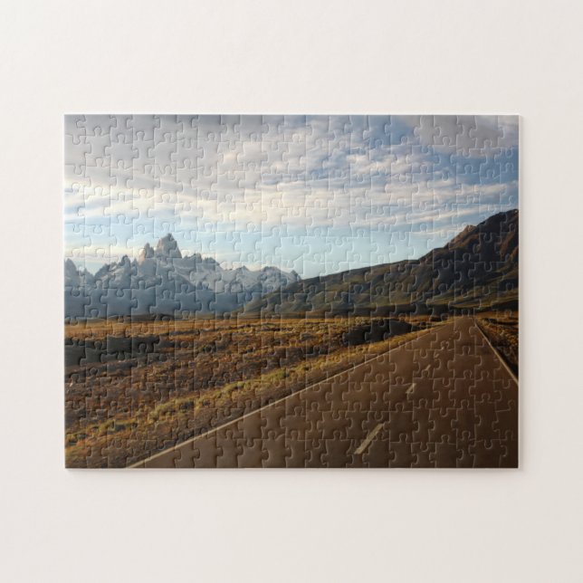 Berg Fitz Roy und Berg Cerro Torre Puzzle (Horizontal)
