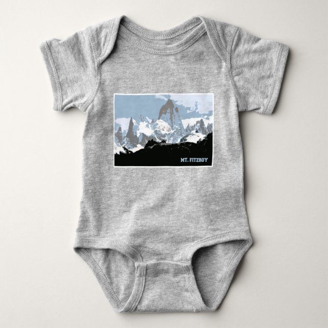 Berg Fitzroy, Patagonien, Argentinien Baby Strampler (Vorderseite)