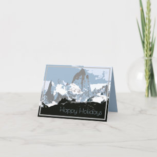 Berg Fitzroy, Patagonien, Argentinien Feiertagskarte