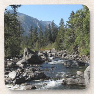 Berg Fluss Rugged Landschaft Getränkeuntersetzer