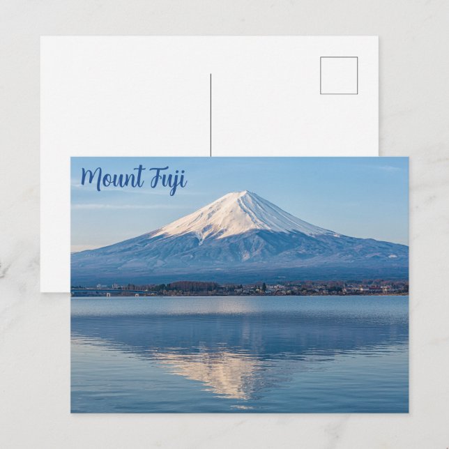 Berg Fuji Japan Landschaft Postkarte (Vorne/Hinten)