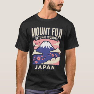 Berg Fuji Japan Vintage Reiseposter Retro 70er T-Shirt