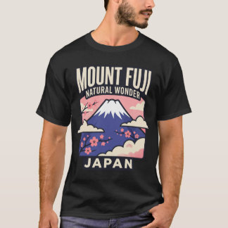 Berg Fuji Japan Vintage Reiseposter Retro 70er T-Shirt