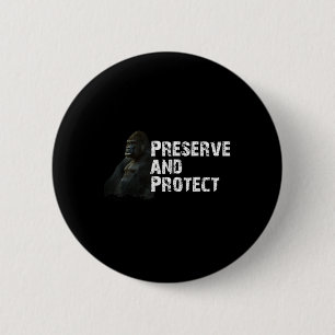 Berg-Gorilla Umweltschutz Conserva Button