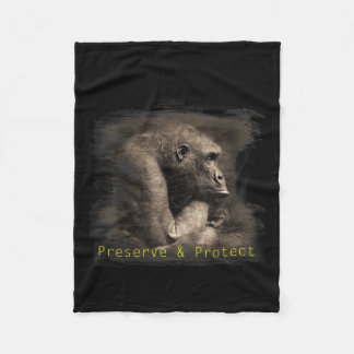 Berg-Gorilla Umweltschutz Conserva Fleecedecke