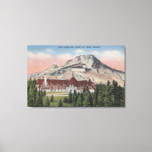 Berg-Haube, Oregon - Ansicht des neuen Timberline Leinwanddruck