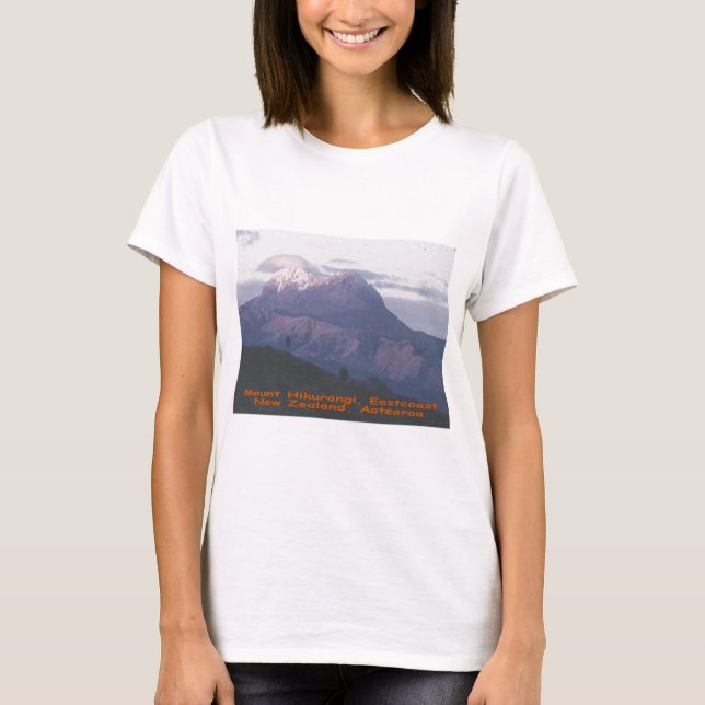 Berg Hikurangi, Neuseeland, Aotearoa T-Shirt (Vorderseite)