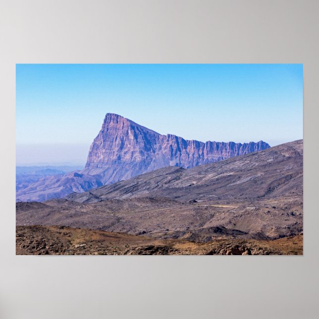 Berg in der Nähe von Jebel Shams Poster (Vorne)