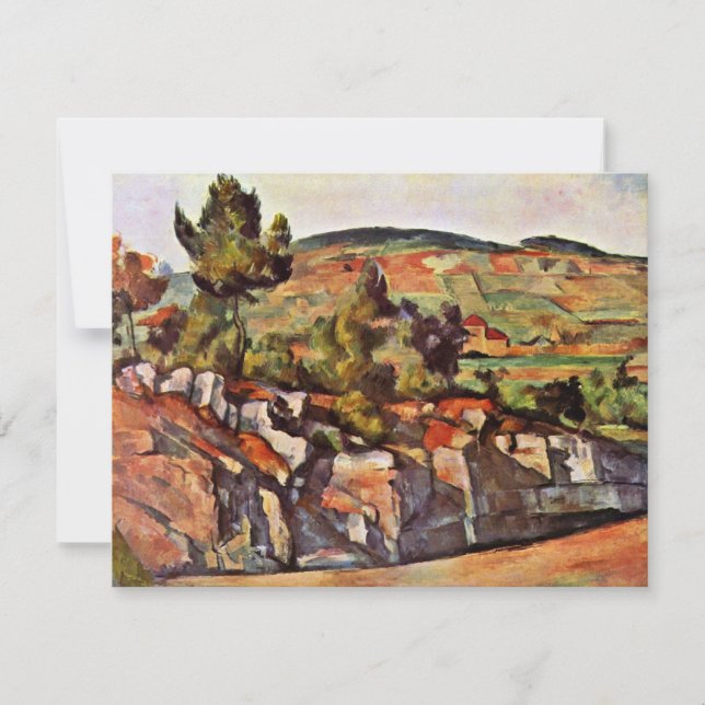 Berg in der Provence von Paul Cézanne Einladung (Vorderseite)